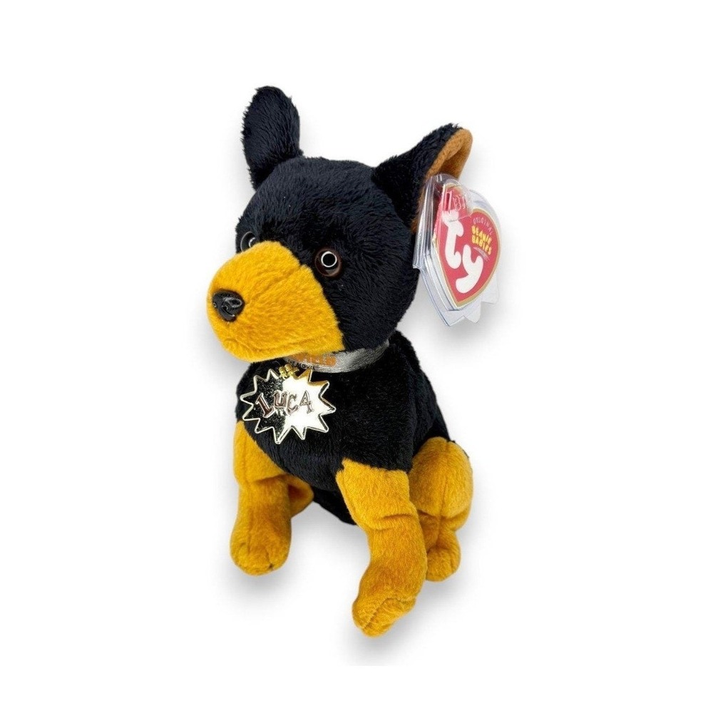 Luca the Dog Ty Beanie Baby | Garfield Movie Pup |‎ Mint Heart Tag